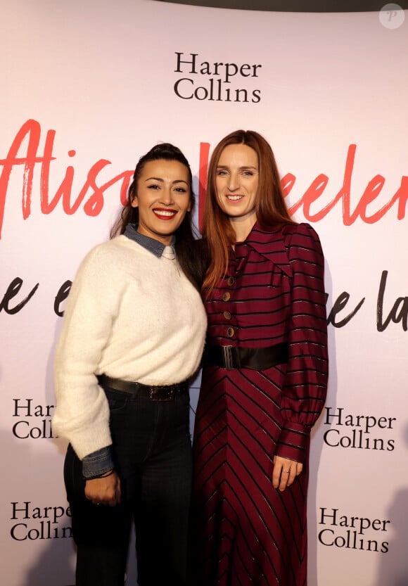 Alison Wheeler et Karima Charni - Soirée pour la sortie du livre d'Alison Wheeler "Ma vie est mieux que la vôtre" à l'Hôtel Vernet à Paris, le 12 novembre 2019. © Cédric Perrin/Bestimage