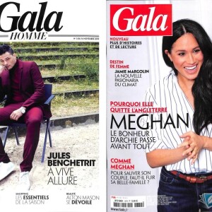 Jules Benchetrit dans le magazine "Gala", le 14 novembre 2019.