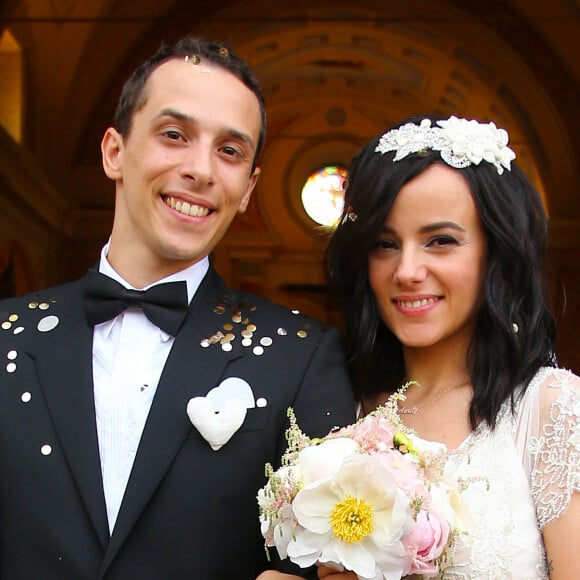 Exclusif - Mariage religieux en l'église de Villanova d' Alizée et Grégoire Lyonnet - Villanova le 18 juin 2016 © Olivier Huitel - Olivier Sanchez / Bestimage