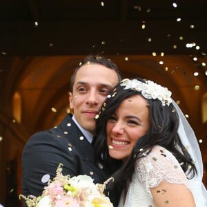 Mariage religieux en l'église de Villanova d' Alizée et Grégoire Lyonnet - Villanova le 18 juin 2016 © Olivier Huitel - Olivier Sanchez / Bestimage