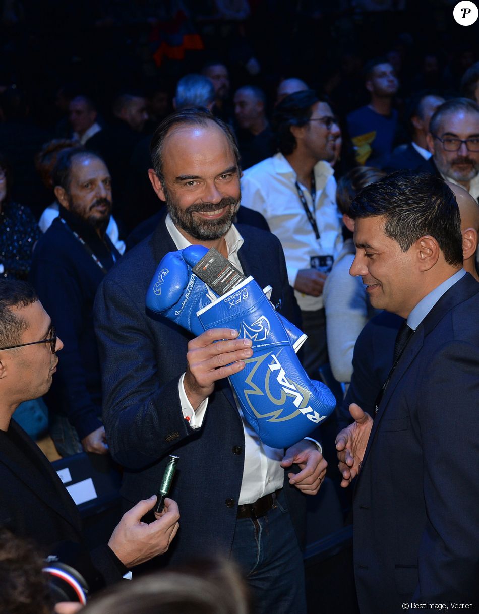 Edouard Philippe, premier ministre lors du gala de boxe ...