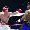 Louis Kaway Toutin (France, vainqueur du combat) vs Bruno Sandoval (Mex) - Championnats du Monde WBC Youth Super Moyens - Gala de boxe Univent à l'AccorHotels Arena de Paris pour le championnat du monde WBA le 15 novembre 2019. © JB Autissier / Panoramic / Bestimage