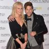 Adixia (Les Ch'tis) et son petit-ami Paga (Les Marseillais) - Cérémonie des "Lauriers TV Awards 2015" à la Cigale à Paris, le 6 janvier 2015.