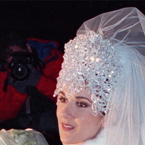 Mariage de Céline Dion et René Angélil. Le 17 décembre 1994 @CP/Ryan Remiorz/ABACAPRESS.COM