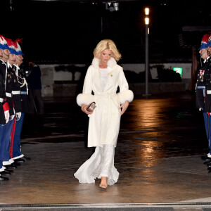 Victoria Silvstedt - Arrivées à la soirée de gala à l'occasion de la fête nationale monégasque au Grimaldi Forum à Monaco le 19 novembre 2019. Cette année, c'est le l'opéra Lucia di Lammermoor qui est joué sur la scène de la salle des Princes. © Bruno Bebert / Pool Monaco / Bestimage