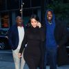 Kim Kardashian arrive au restaurant Milos avec son mari Kanye West et son ami Steve Stoute à New York, le 6 novembre 2019