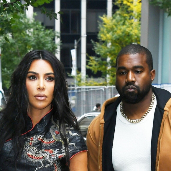 Kim Kardashian et Kanye West dans la rue à New York le 25 octobre 2019. 25/10/2019 - New York