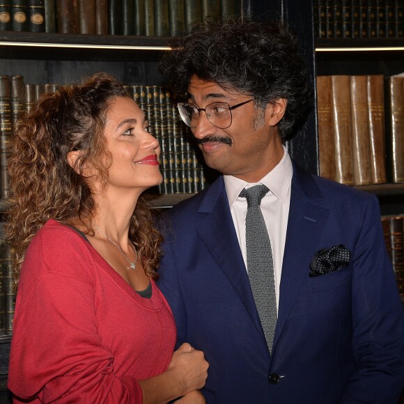 Exclusif - Sébastien Folin et sa femme Ketty Premier gala de levée de fonds de l'association "Moteur" à l'hôtel de l'Industrie. Paris. Le 18 novembre 2019. © Veeren Ramsamy/Bestimage