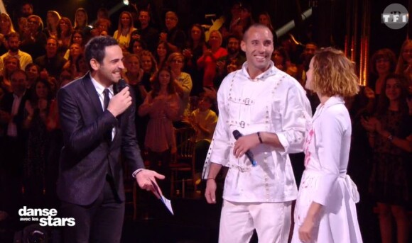 Sami El Gueddari et Fauve Hautot lors du prime de "Danse avec les stars 2019" du 2 novembre, sur TF1
