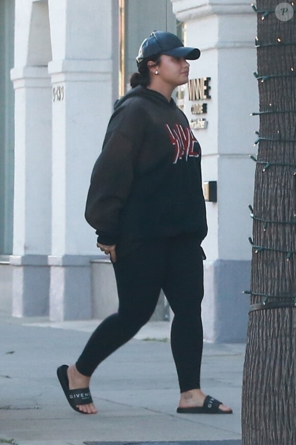 Exclusif - Demi Lovato dans les rues de Los Angeles après avoir annoncé sur son compte instagram avoir rechuté. Los Angeles, le 15 mars 2019