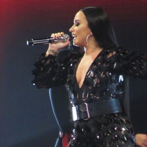 Demi Lovato en concert à l'O2 Arena à Londres. Le 25 juin 2018