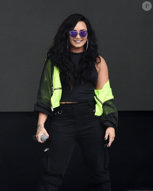 Demi Lovato en concert au BBC Biggest Weekend à Swansea, le 26 mai 2018