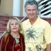 Patrick Duffy et sa femme Carlyn Rosser pendant le Festival de Télévision de Monte-Carlo, le 4 juillet 2002.
