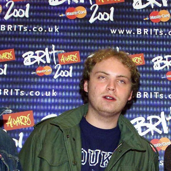 Coldplay aux Brit Awards à Earl Court à Londres le 27 février 2001