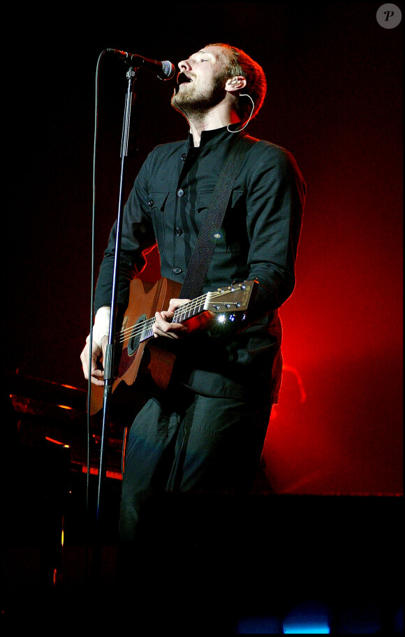 Coldplay en concert à Londres, le 16 avril 2003