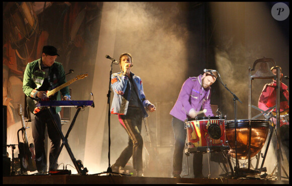 Coldplay aux Brit Awards 2009 à Earls Court à London, le 18 février 2009 Credit: Justin Goff/GoffPhotos.com