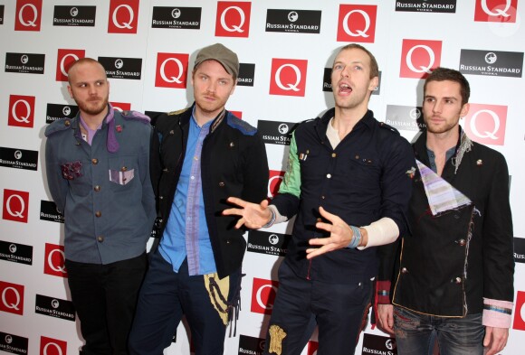 Coldplay aux Q Awards à Londres le 6 octobre 2008. Credit: Justin Goff/GoffPhotos.com