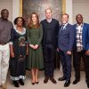 Kate Middleton et le prince William lors de leur rencontre avec les nommés au Tusk Conservation Awards, au palais de Kensington, le 21 novembre 2019.