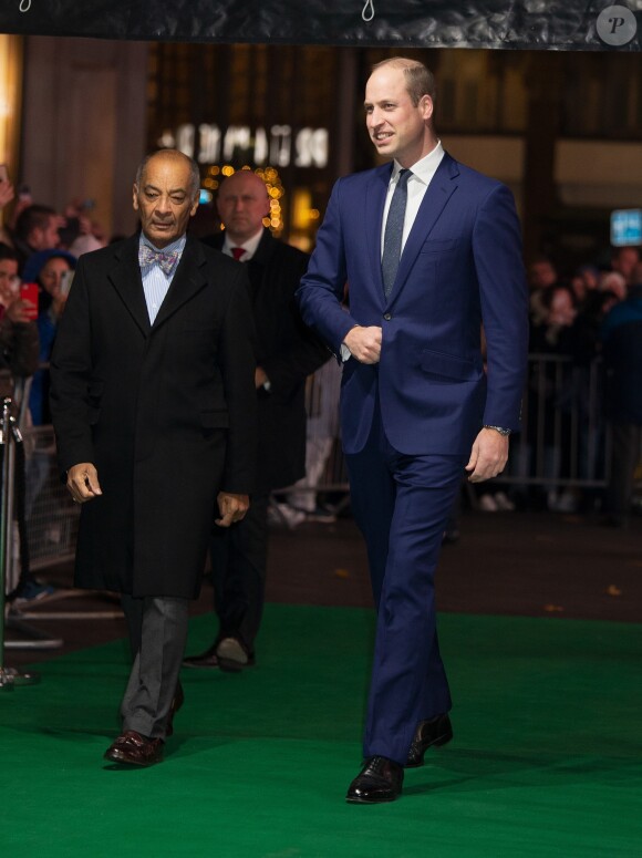 Le prince William, duc de Cambridge, à la soirée des Tusk Conservation Awards au cinéma Empire à Londres le 21 novembre 2019.