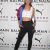 Alessandra Ambrosio assiste à la soirée de lancement de la collaboration "Puma x Balmain" à Los Angeles, le 21 novembre 2019.