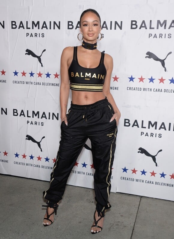 Draya Michele assiste à la soirée de lancement de la collaboration "Puma x Balmain" à Los Angeles, le 21 novembre 2019.