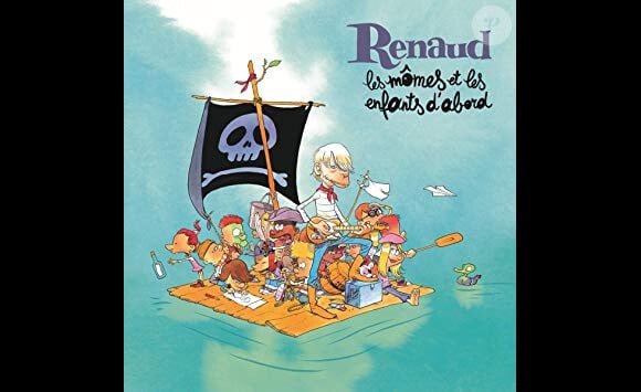 Renaud, Les mômes et les enfants d'abord, pochette par Zep, disponible le 29 novembre 2019.