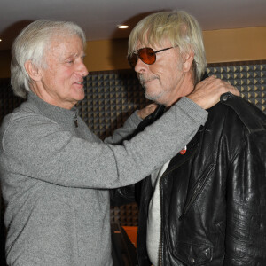 Exclusif - Dave et le chanteur Renaud (Renaud Séchan) lors du concert de Dave à Bobino à Paris le 18 novembre 2019. © Coadic Guirec/Bestimage