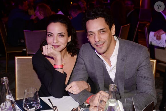 Exclusif - Tomer Sisley avec sa femme Sandra Sisley - Dîner de gala et vente aux enchère pour l'association "Sauveteurs sans frontières" ("Qui sauve une vie sauve l'humanité") à l'hôtel du collectionneur à Paris, France, le 13 février 2018. G.Elmaleh, Arthur (J.Essebag), A.Abittan et C.Hanouna ont animés la soirée et ont pris très à coeur leurs rôles de "commissaires priseurs" pour une vente aux enchères mémorable pour l'association Sauveuteurs Sans Frontières. G.Elmaleh, Arthur (J.Essebag), A.Abittan et C.Hanouna ont achétés 10 kits de survie SSF chacun. Sauveteurs Sans Frontières est une Organisation Non Gouvernementale franco-israélienne d'aide médicale internationale, agréée par le ministère de l'intérieur français. Forte de plusieurs antennes médicales mobiles et d'équipes de secouristes spécialisés, SSF- qui intervient sur le terrain selon les normes SAR (Search and Rescue: localisation et de secours aux personnes en situation de détresse). ONG qui compte plus de 6000 secouristes bénévoles (880 équipés), répartis sur 14 antennes internationales. © Rachid Bellak/Bestimage