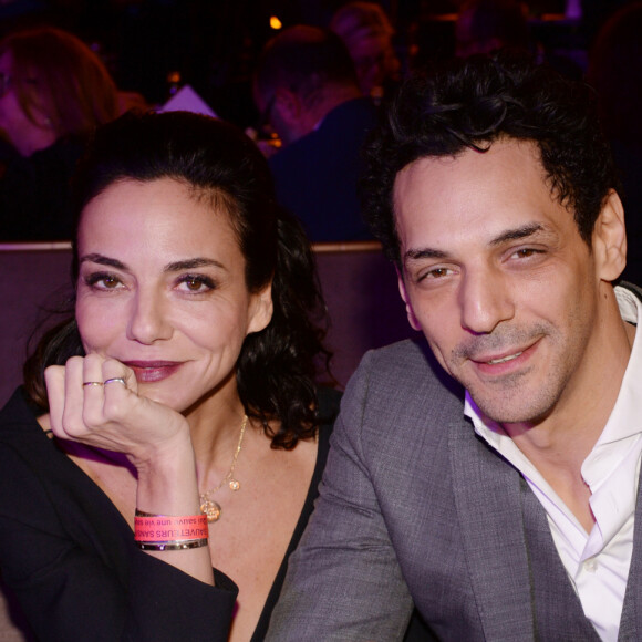 Exclusif - Tomer Sisley avec sa femme Sandra Sisley - Dîner de gala et vente aux enchère pour l'association "Sauveteurs sans frontières" ("Qui sauve une vie sauve l'humanité") à l'hôtel du collectionneur à Paris, France, le 13 février 2018. G.Elmaleh, Arthur (J.Essebag), A.Abittan et C.Hanouna ont animés la soirée et ont pris très à coeur leurs rôles de "commissaires priseurs" pour une vente aux enchères mémorable pour l'association Sauveuteurs Sans Frontières. G.Elmaleh, Arthur (J.Essebag), A.Abittan et C.Hanouna ont achétés 10 kits de survie SSF chacun. Sauveteurs Sans Frontières est une Organisation Non Gouvernementale franco-israélienne d'aide médicale internationale, agréée par le ministère de l'intérieur français. Forte de plusieurs antennes médicales mobiles et d'équipes de secouristes spécialisés, SSF- qui intervient sur le terrain selon les normes SAR (Search and Rescue: localisation et de secours aux personnes en situation de détresse). ONG qui compte plus de 6000 secouristes bénévoles (880 équipés), répartis sur 14 antennes internationales. © Rachid Bellak/Bestimage