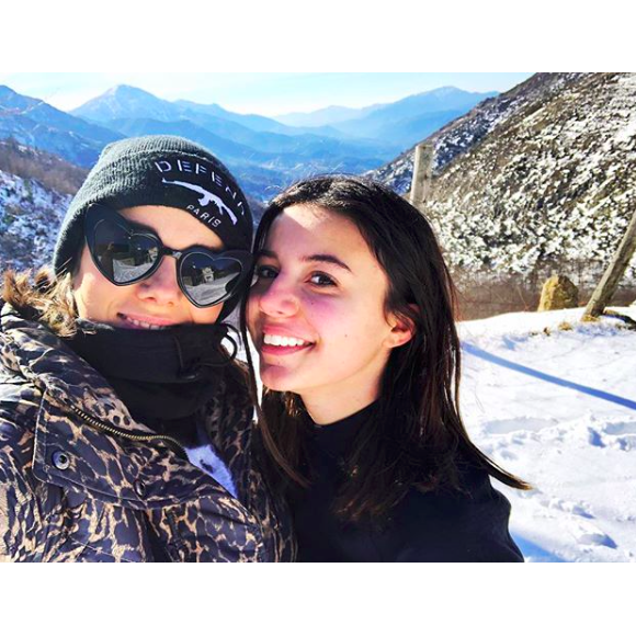 Alizée et sa fille Annily le 26 janvier 2019 en Corse.