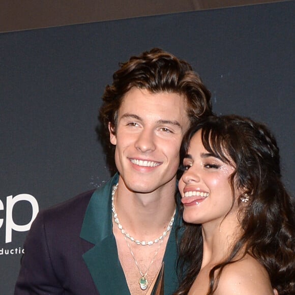 Shawn Mendes et Camila Cabello à la press room de la 47ème soirée annuelle des American Music Awards au théâtre Microsoft à Los Angeles, le 24 novembre 2019
