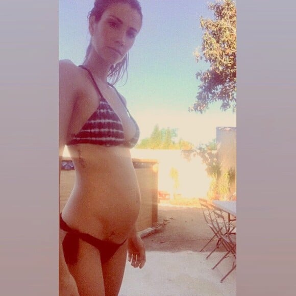 Alexandra Rosenfeld enceinte et en bikini, le 8 août 2019