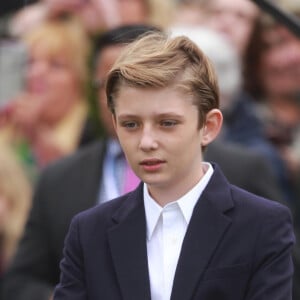 Barron Trump - Le président des Etats-Unis en famille à la Maison Blanche pour les célébrations de Pâques à Washington. Le 2 avril 2018