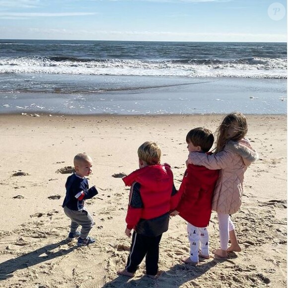 Les quatre enfants d'Alec et Hilaria Baldwin. Novembre 2019.