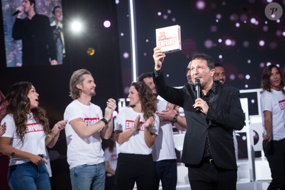 Exclusif - Nikos Aliagas, Amel Bent, Laure Pester (Lorie), Michael Youn, Mimie Mathy, Gérard Jugnot, Zazie, Claudio Capéo, Patrick Fiori, Kad Merad, Liane Foly, Jenifer Bartoli, Slimane, Patrick Bruel, Christophe Willem - Enregistrement de l'émission "Les enfoirés jouent le jeu", qui sera diffusée le 30 novembre en prime time sur TF1. Le 18 novembre 2019 © Cyril Moreau / Bestimage