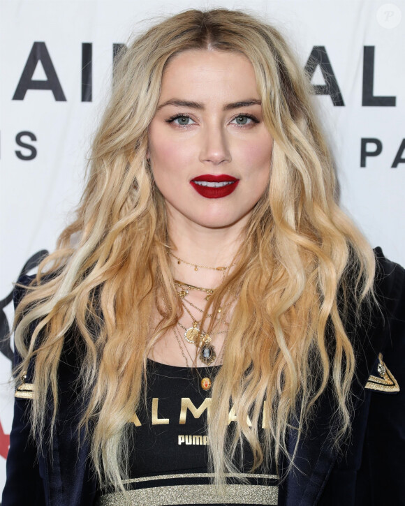 Amber Heard à la soirée "Puma x Balmain" à Los Angeles, le 21 novembre 2019 21/11/2019 - Los Angeles