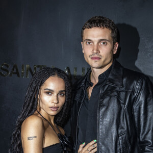 Zoé Kravitz et son mari Karl Glusman - Photocall du défilé de mode PAP printemps-été 2020 "Saint Laurent" à Paris. Le 24 septembre 2019 © Olivier Borde / Bestimage