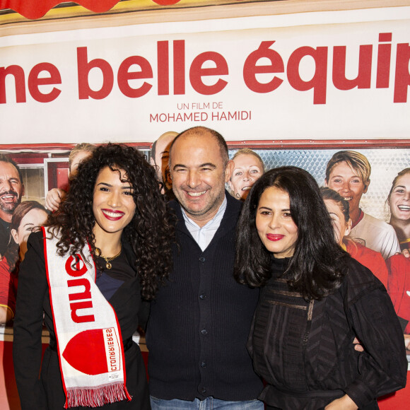 Sabrina Ouazani, Mohamed Hamidi et sa femme - Avant-première du film "Une belle équipe" à Paris le 3 décembre 2019. © Jack Tribeca/Bestimage