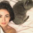 Agathe Auproux et son chat, photo Instagram, le 16 novembre 2019