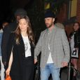 Justin Timberlake et sa femme Jessica Biel sont allés diner en amoureux au restaurant Catch à New York, le 10 avril 2019