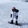 Kylie Jenner et sa fille Stormi (1 an) en vacances au ski. Le 6 décembre 2019 sur Instagram.