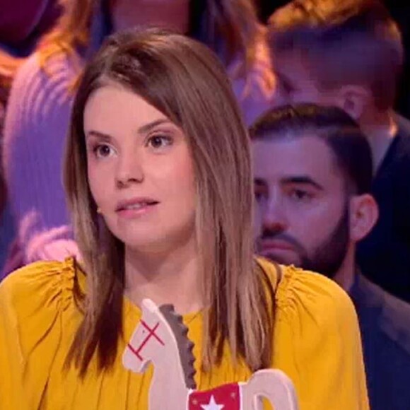Camille parle de son combat contre le cancer dans "Les 12 Coups de midi", le 8 décembre 2019, sur TF1