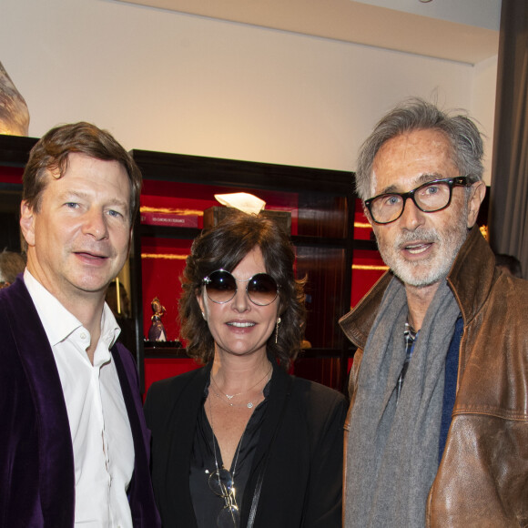 Exclusif - Lorenz Bäumer , Nathalie Blanc et Thierry Lhermitte - Soirée privée pour le lancement de la collaboration de la marque Nathalie Blanc avec Lorenz Bäumer à Paris le 28 novembre 2019. © Pierre Perrusseau/Bestimage