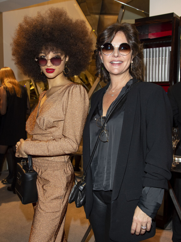 Exclusif - Marie Zanou et Nathalie Blanc - Soirée privée pour le lancement de la collaboration de la marque Nathalie Blanc avec Lorenz Bäumer à Paris le 28 novembre 2019. © Pierre Perrusseau/Bestimage