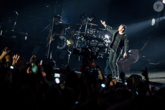 Exclusif - Premier jour du concert de Patrick Bruel lors de sa tournée "Ce soir on sort..." à Paris La Défense Arena le 6 décembre 2019. © Cyril Moreau/Bestimage