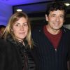 Exclusif - Amanda Sthers et Patrick Bruel - People en backstage lors du premier jour du concert de Patrick Bruel lors de sa tournée "Ce soir on sort..." à Paris La Défense Arena le 6 décembre 2019. © Coadic Guirec/Bestimage