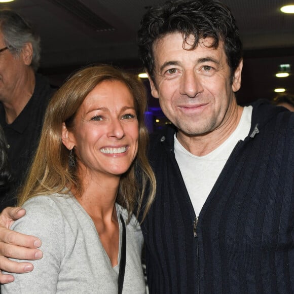 Semi-exclusif - Anne Gravoin et Patrick Bruel - People en backstage lors du deuxième jour du concert de Patrick Bruel lors de sa tournée "Ce soir on sort..." à Paris La Défense Arena le 7 décembre 2019. © Coadic Guirec/Bestimage