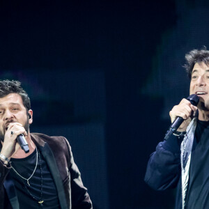 Exclusif - Claudio Capéo - Deuxième jour du concert de Patrick Bruel lors de sa tournée "Ce soir on sort..." à Paris La Défense Arena le 7 décembre 2019. © Cyril Moreau/Bestimage