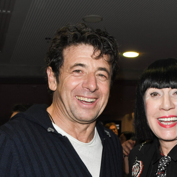 Patrick Bruel et Chantal Thomass - People en backstage lors du deuxième jour du concert de Patrick Bruel lors de sa tournée "Ce soir on sort..." à Paris La Défense Arena le 7 décembre 2019. © Coadic Guirec/Bestimage