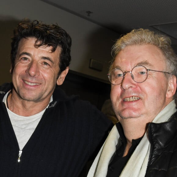 Elisabeth Tanner, Patrick Bruel et Dominique Besnehard - People en backstage lors du deuxième jour du concert de Patrick Bruel lors de sa tournée "Ce soir on sort..." à Paris La Défense Arena le 7 décembre 2019. © Coadic Guirec/Bestimage